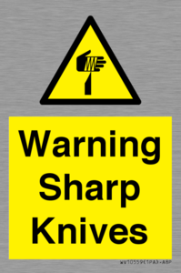 Warning Sharp Knives